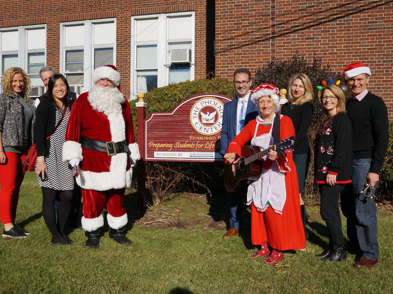 Celebrating with Santa at The Phoenix Center