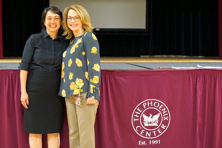 Maria Fischer, Esq. Attorneys at Hinkle, Fingles, Prior & Fischer and Julie Mower, Executive Director, The Phoenix Center