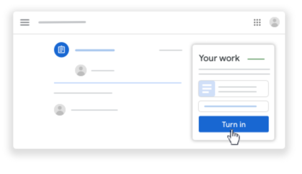 turn in assignment google classroom