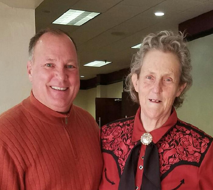 Jim Ball and Temple Grandin