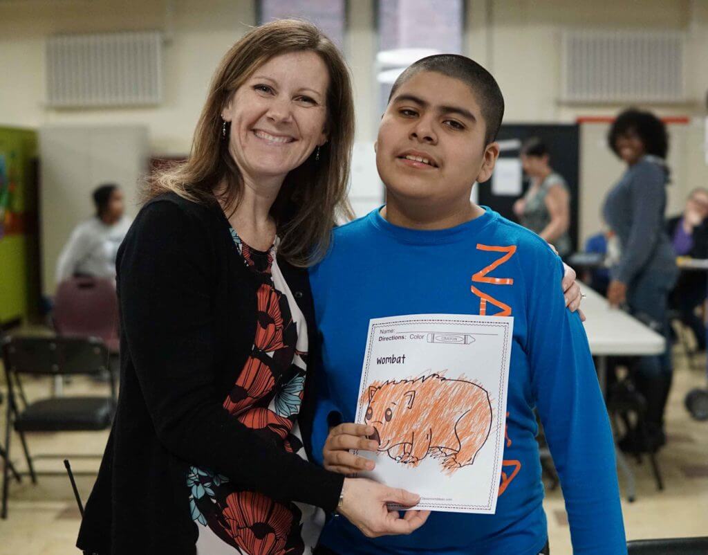 Kate Passarotti with student